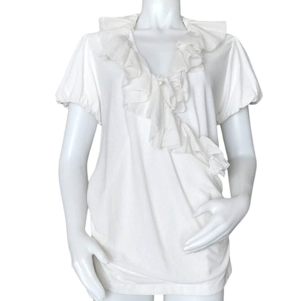 NWT $460 Ralph Lauren puff sleeve top. XL